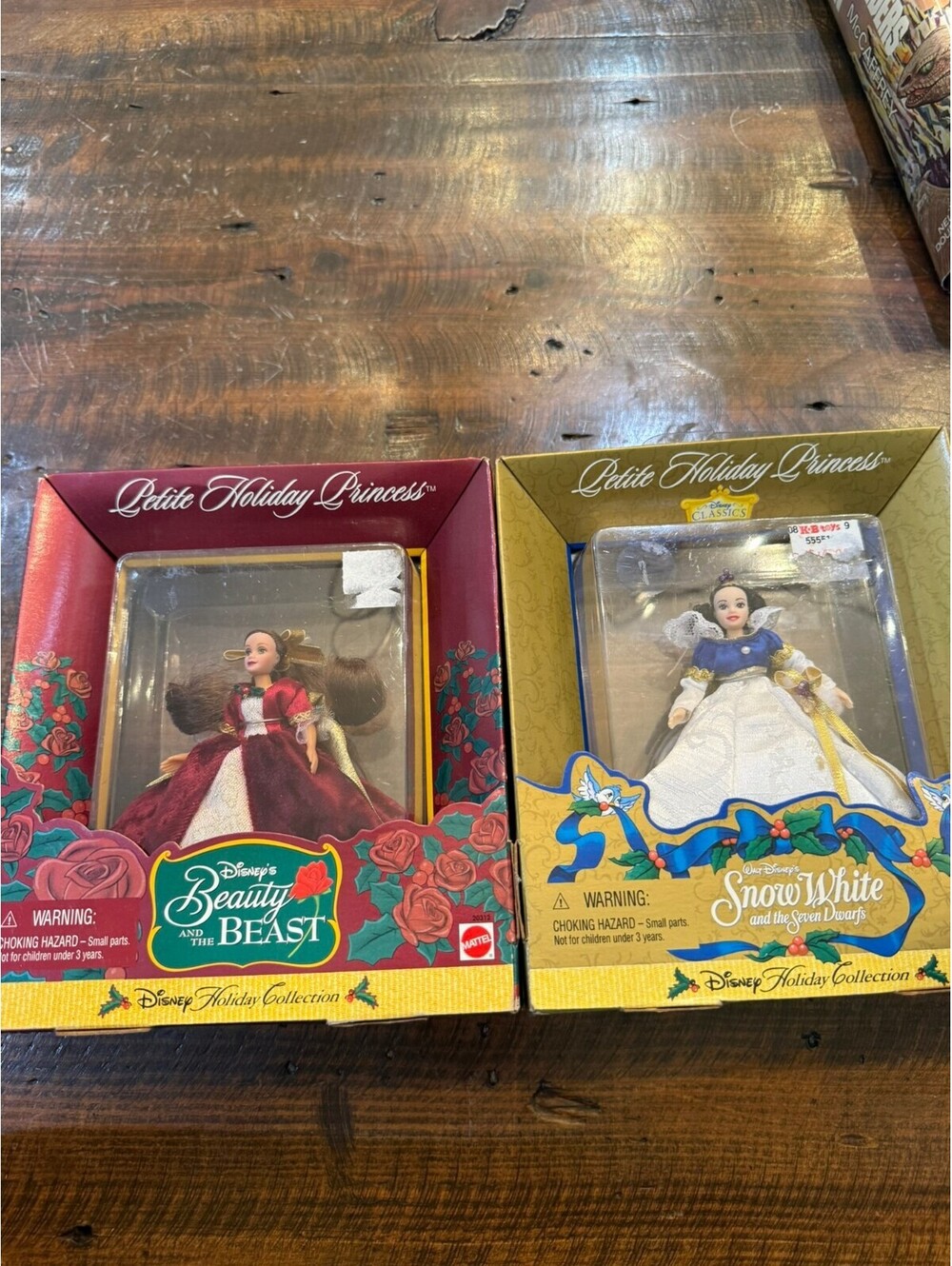Disney Petite Holiday Princess Set - Belle and Snow White Ornaments
